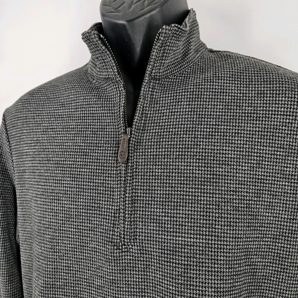 Vineyard Vines On The Go 1/4‎ Zip Gray Black Bluffs Pullover Size XS